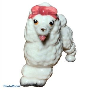 Vintage Ceramic Napco (?) Poodle Ornament
